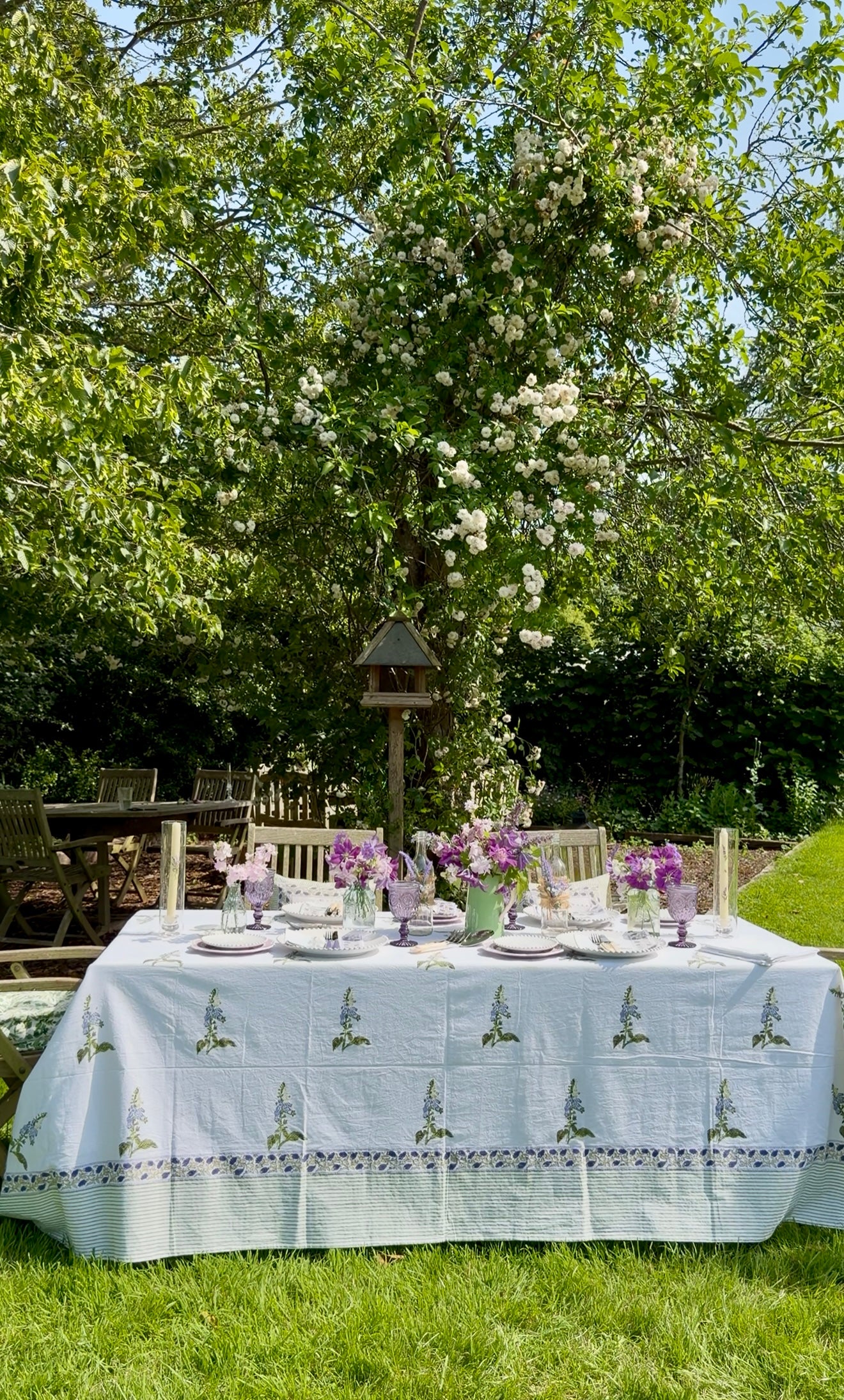 "Foxglove" Cotton Tablecloth
