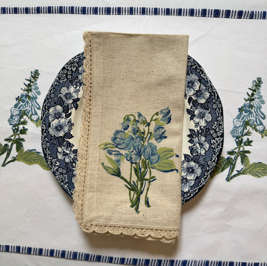 Sweet Pea & Foxglove Napkin Set (2)